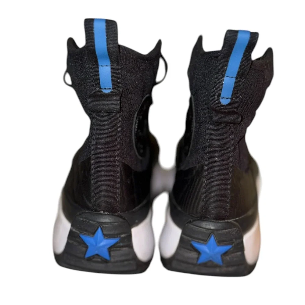 Converse Run Star Quited High Top Platform w Blue Star W 9 M 7.5